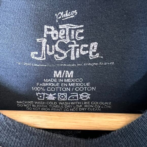 2 Pac T-Shirt Unisex Size M/M Gray Poetic Just Long Sleeve 100% Cotton - Picture 2 of 14